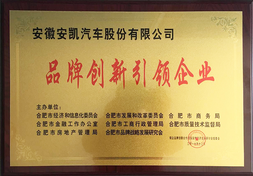 2017年品牌創(chuàng)新引領(lǐng)企業(yè)